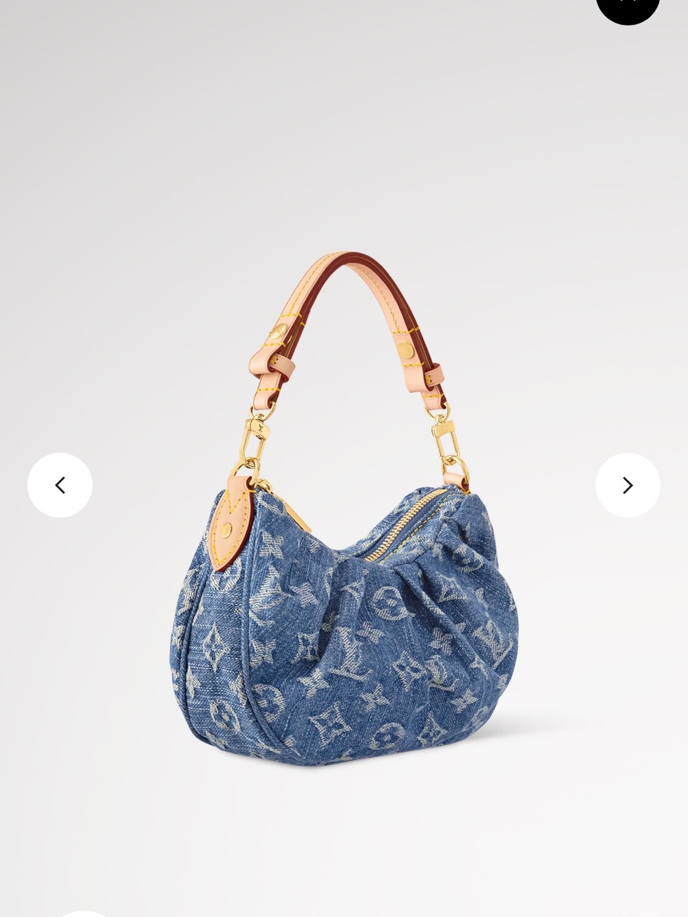 New in Box Louis Vuitton Pochette Valley in Blue Denim - Picture 3 of 11